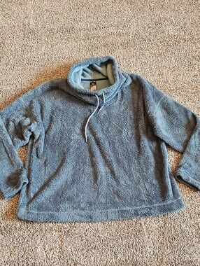 Champion C9 Teal Sherpa Pullover Fleece Cowl Neck